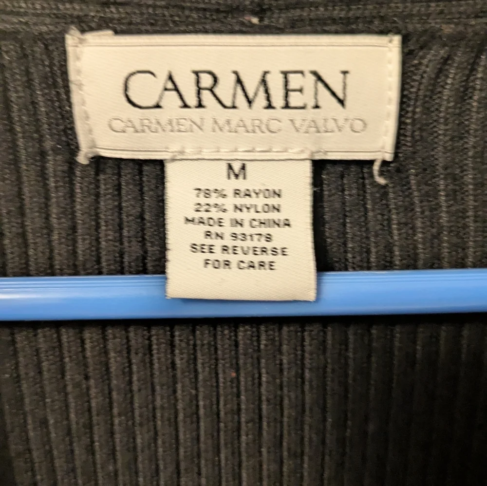 Carmen Black Open Front Cardigan - Picture 3 of 3